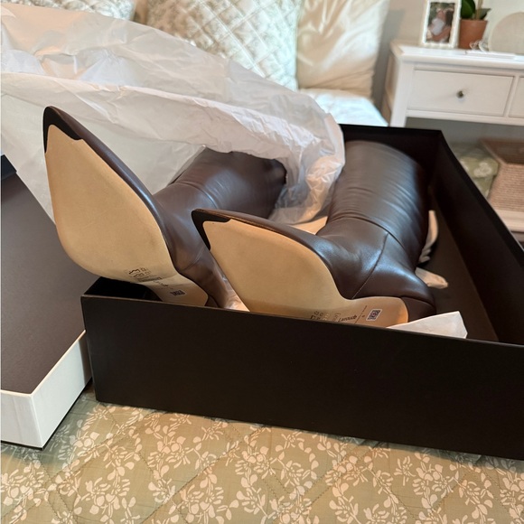 NWT Larroude Kate Hi Boot Brown • 8.0